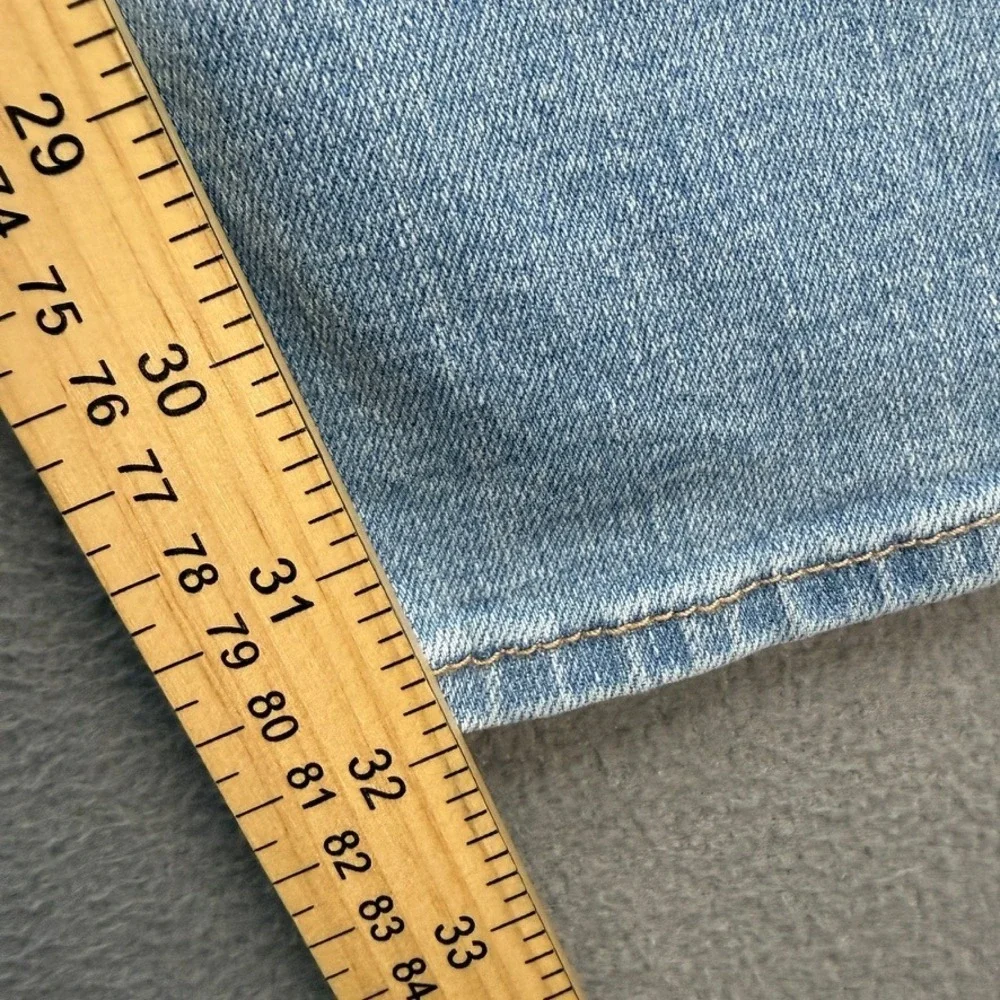 Hollister Athletic Slim Straight Jeans Mens 32x34 (FIT 32x32) Light Wash Denim